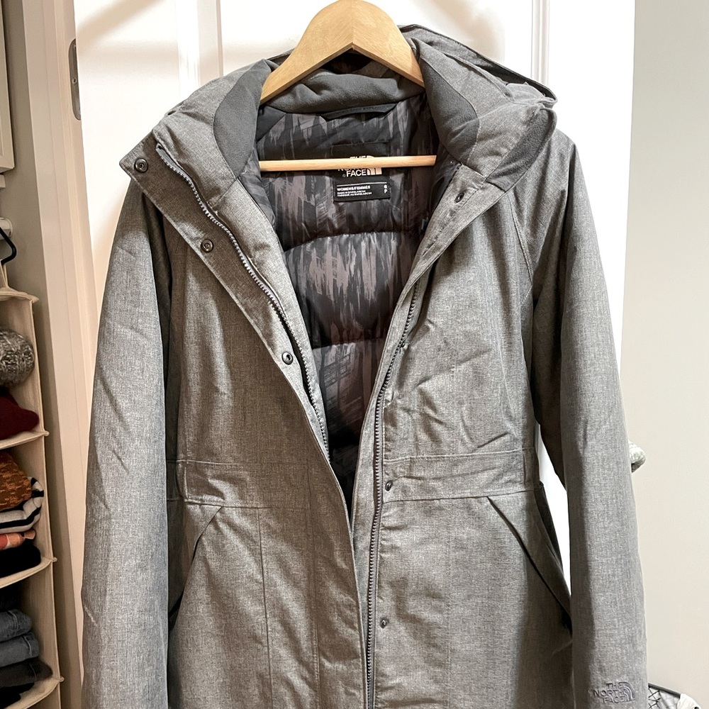 North Face Grey Arctic Parka